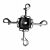 Linker with 4 hooks - LE5885 Linker mit 4 Karab.
