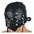 LE5236 Nappa leather mask with integrated mini dildo and hand pump - LE5236 Nappaleder Maske mit integriertem Mini-Dildo und Handpumpe